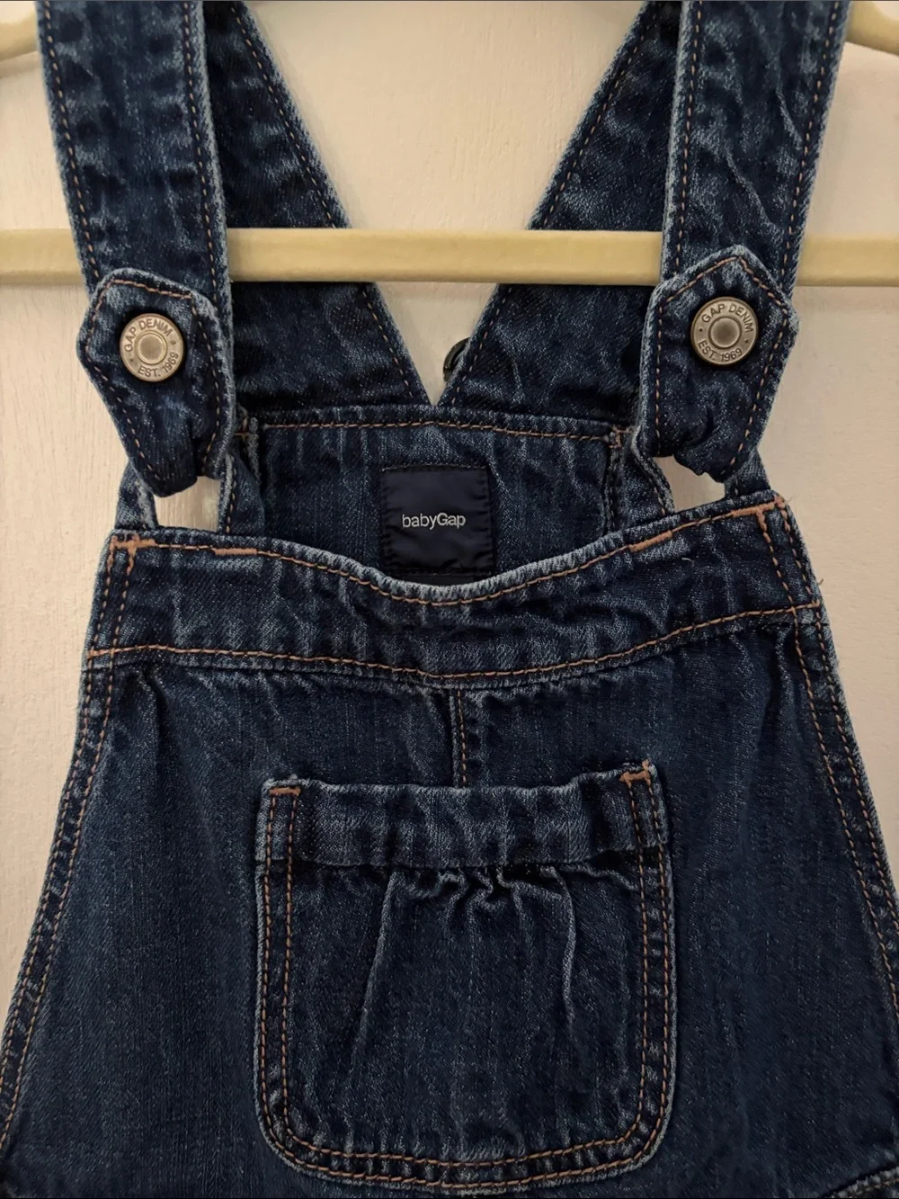 Baby GAP 5T Dark Blue Denim Kids Overalls